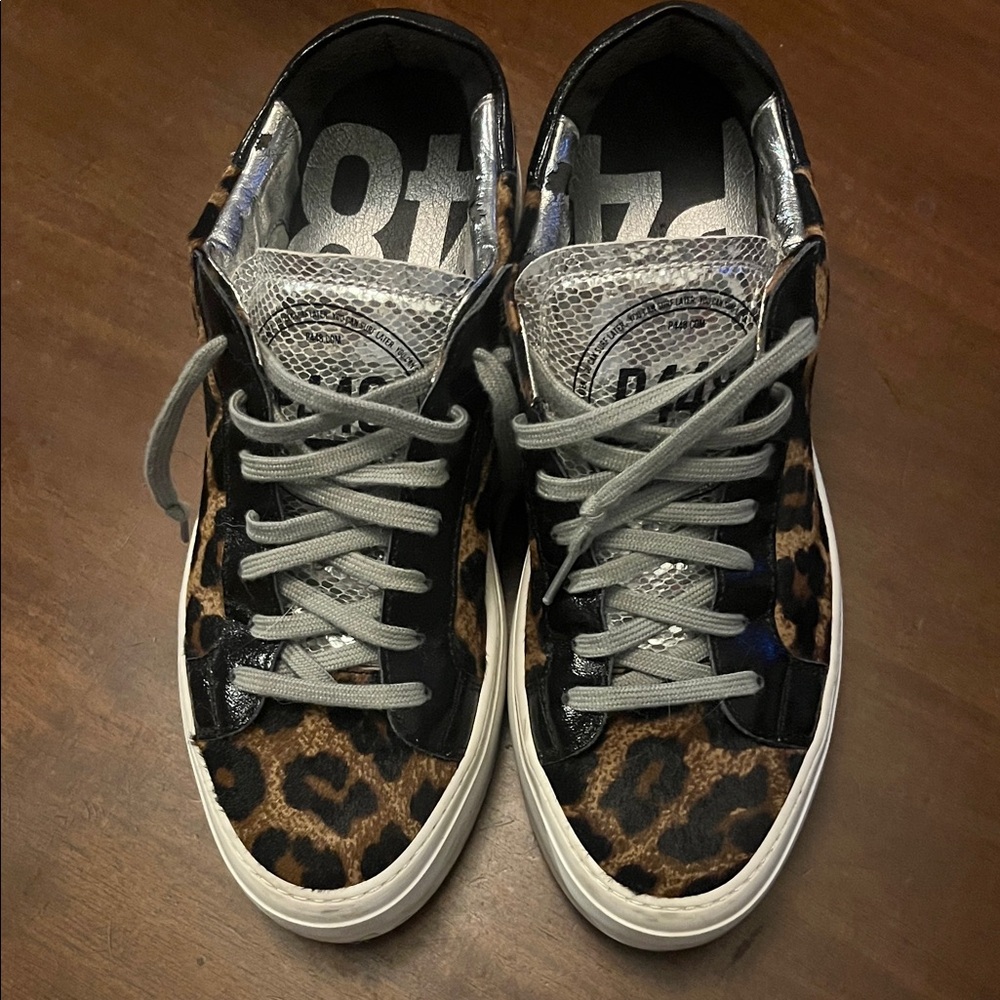 P448 Silver and Black Sneakers